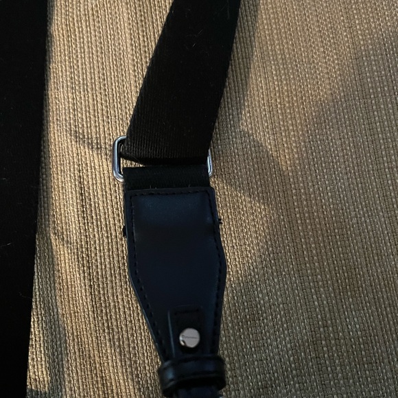 Black Nylon Crossbody with drawstring closure - Picture 7 of 7